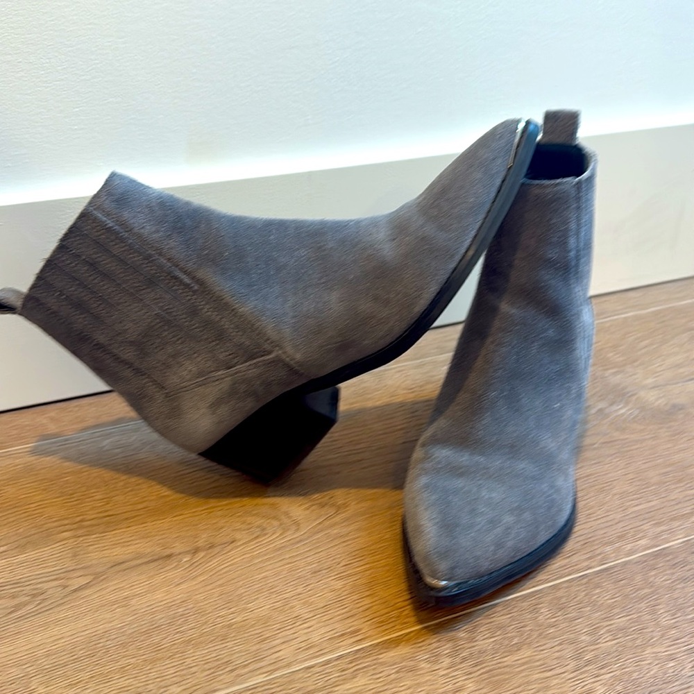 Grey Suede booties